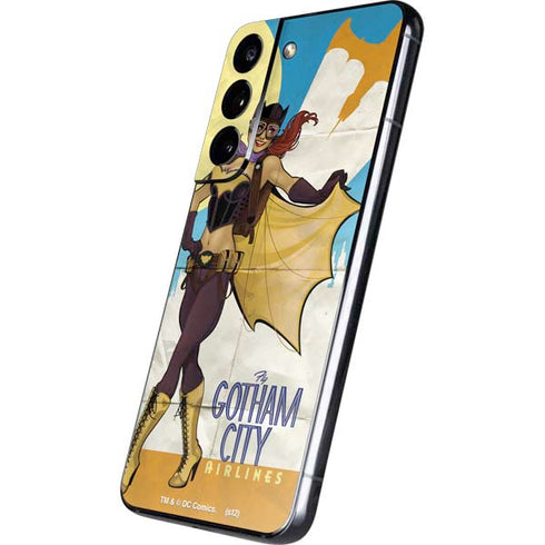 DC Comics Bombshells Batgirl- Fly Gotham City Airlines Galaxy S22 Skin